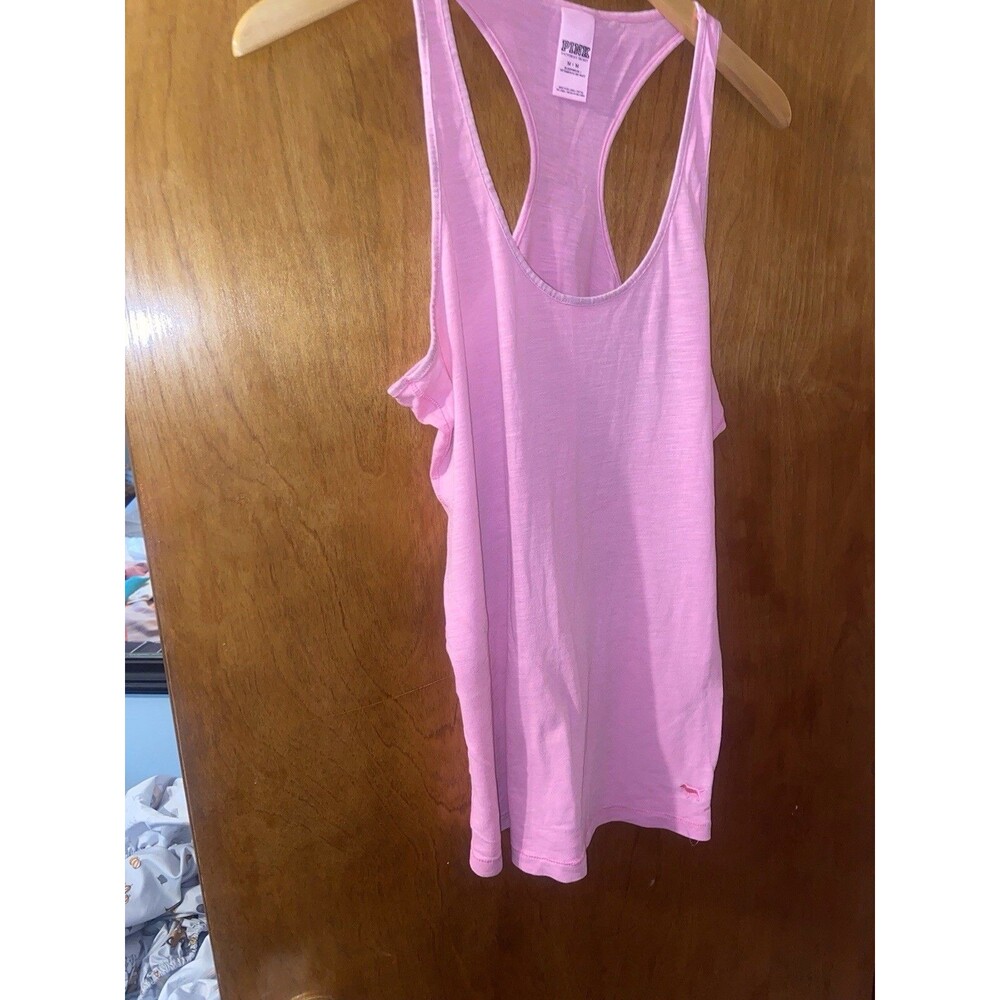 Victoria’s Secret Pink Pink Racerback Tank Top Size medium
